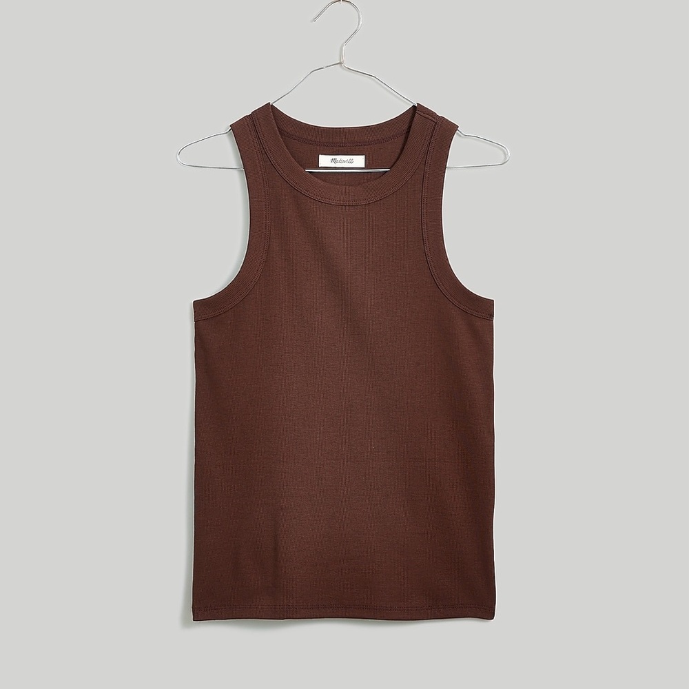 NWT Madewell Supima Rib Cutaway Tank Sz S
